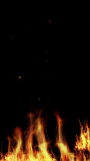  火焰燃烧AE合成消防背景15秒视频