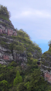 休宁4A级齐云山五老峰环绕航拍风景名胜视频