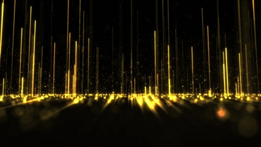 金色粒子背景特效视频素材视频