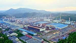 印尼钢铁厂航拍8秒视频