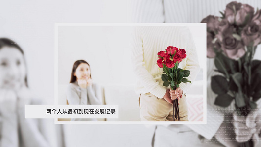 婚礼表白求婚纪念相册PR模板视频