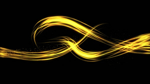 金色光线粒子光带穿梭视频素材6秒视频