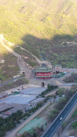 北京4A景区居庸关长城航拍著名景点102秒视频