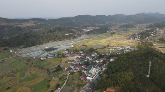 航拍农业种植农田视频