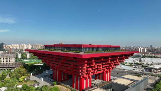 上海世博园中华艺术宫中国馆世博会最新航拍视频