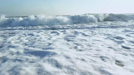 海边海浪特写4K视频视频