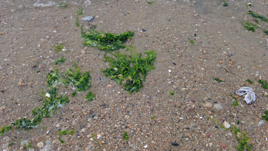 大海海浪沙滩蓝天白云实拍视频