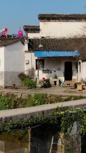 航拍5A级景点安徽查济古村落视频历史建筑视频