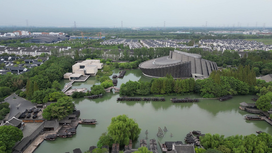 浙江乌镇5A景区航拍视频