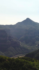 航拍太行山大峡谷景区5A景区视频