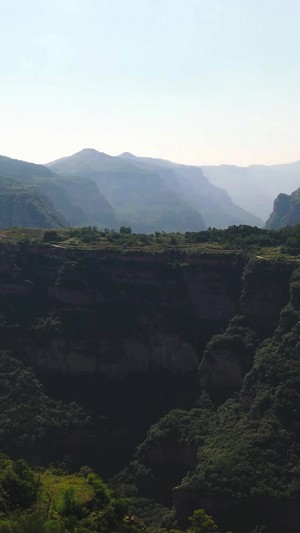 航拍太行山大峡谷景区5A景点42秒视频