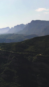 航拍太行山大峡谷景区5A景点视频