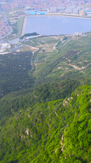 连云港5A风景区花果山山体航拍78秒视频