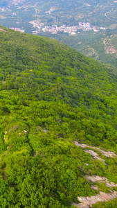 连云港5A风景区花果山山体航拍视频