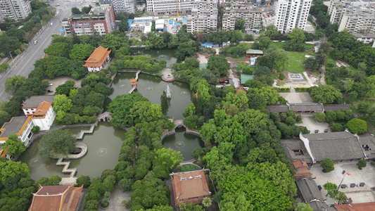 福建福州西禅古寺历史文化古建筑航拍视频