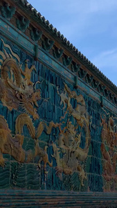 大同旅游景点明代历史建筑五龙壁视频旅游目的地视频