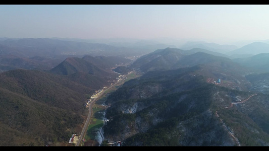 航拍乡村风景视频