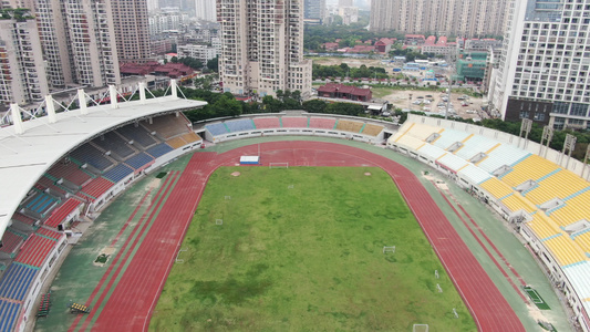 福建莆田体育中心体育馆航拍视频