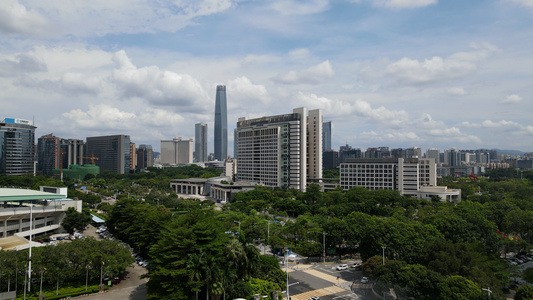 东莞市中心航拍视频