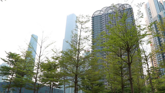 广州城市景观视频