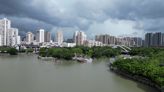 航拍温州印象南塘4A景区视频