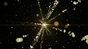 金色大气光效粒子光效穿梭动态视频元素29秒视频