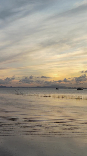 日出日落风景鱼排艺术渲染27秒视频