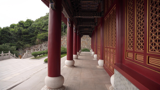 浙江舟山普陀山宝陀讲寺景点4K风景视频视频