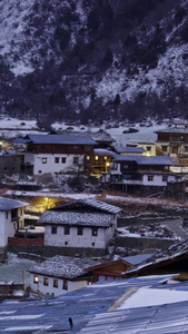 梅里雪山雨崩村延时香格里拉视频