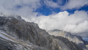 雪山8K延时背景素材14秒视频