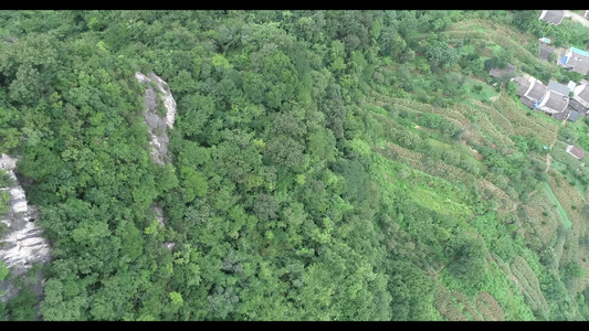 航拍大山风景 三峡自然风光 长江风光视频