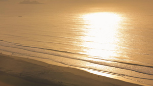 海边海面海水日出日落波光粼粼21秒视频
