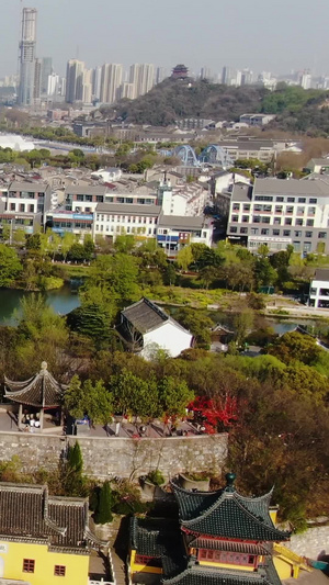 航拍5A景点镇江金山景区慈寿塔视频古建筑46秒视频