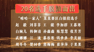 大气获奖名单ae模板19秒视频