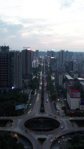 湖南省衡阳市夜景航拍视频