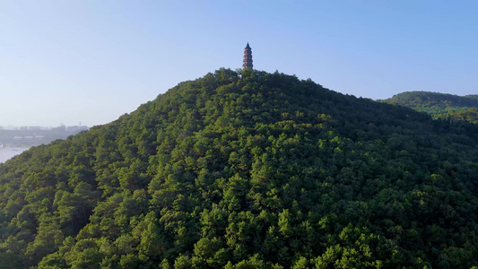 南宁5A景区青秀山风景区龙象塔航拍视频