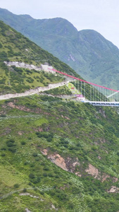 航拍云南金沙江大桥中国基建美丽中国视频