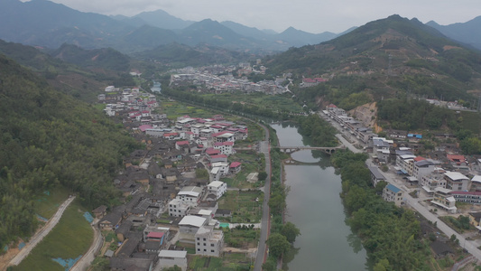 福建省龙岩市漳平水仙生态茶园航拍视频