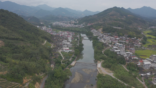 福建省龙岩市漳平水仙生态茶园航拍视频