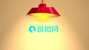 简洁开灯logo演绎动画展示AE模板9秒视频