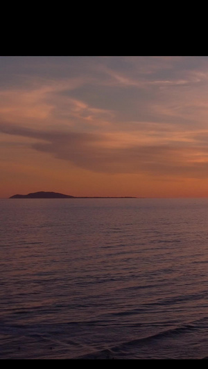 海边夕阳落日余晖三伏天32秒视频