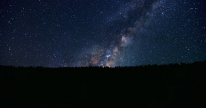 4K山脉森林银河星空延时15秒视频