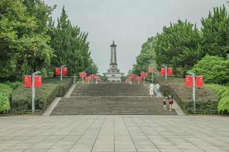 喜迎二十大湖南烈士纪念塔延时视频