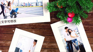 圣诞节照片相册墙节日浪漫展示AE模板cc201459秒视频