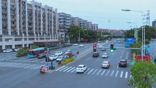 城市道路车流延时视频