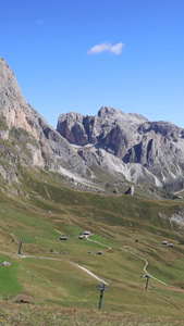 意大利阿尔卑斯山多洛米蒂山区山脉自然风光延时视频欧洲旅游视频