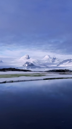南极大陆雪山风光自然风光5秒视频