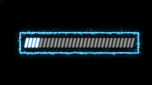 科技进度加载条（带通道）视频