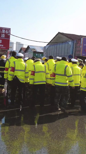 城市街头街景集合训练的消防队员素材【该视频无肖像权，请勿商用】消防素材43秒视频