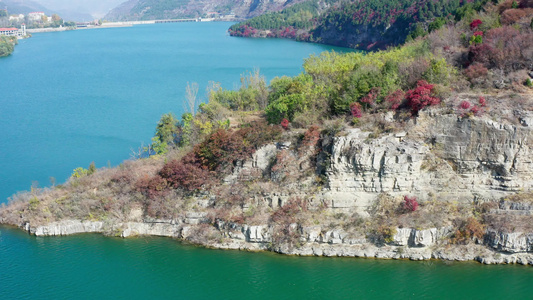 山东青州泰和山黄花溪风光视频